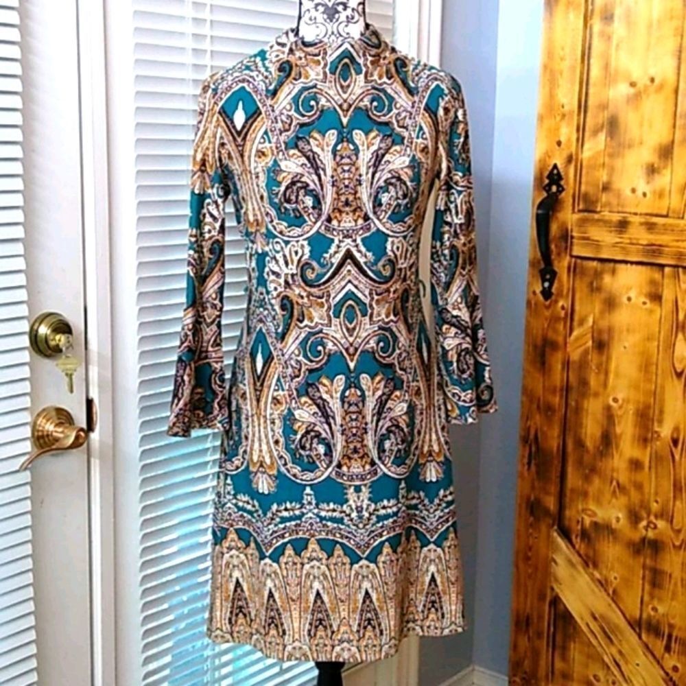 Cato Size 4 Long Sleeve Lined Dress